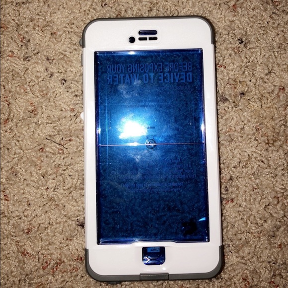 White with clear back iPhone 6 Plus lifeproof case - Picture 1 of 3